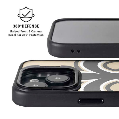 NFL New Orleans Saints Large Logo iPhone 15 Kickstand Case